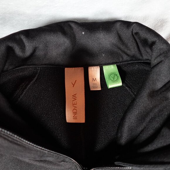 Indyeva Bero IV Pine Womens Pullover Size M Long Tall Fit Fleece Lined Black - Picture 4 of 12